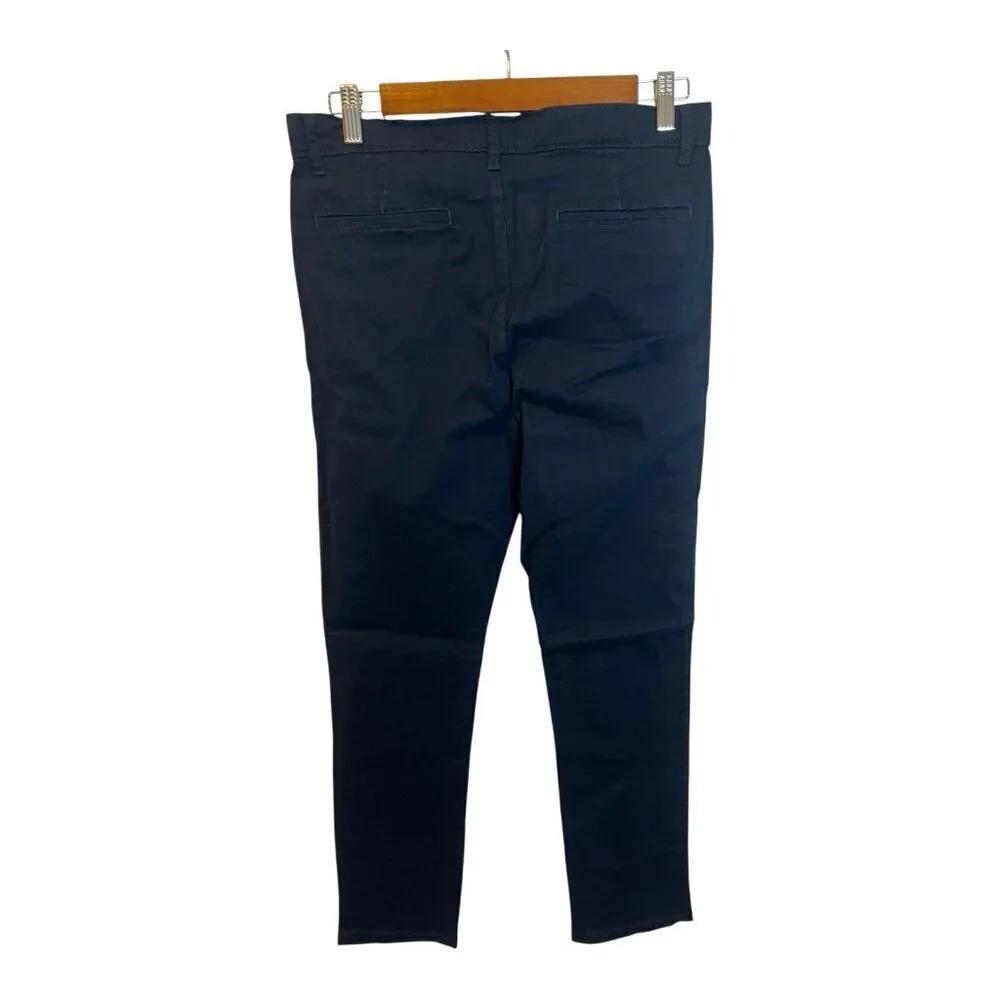 The Children's Place Girls Uniform Chino Pants 18 Blue Bootcut Stretch NWT